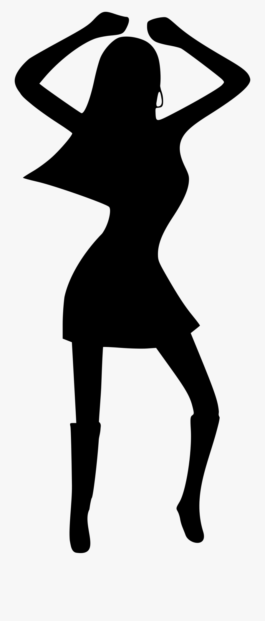 Disco Silhouette, Transparent Clipart