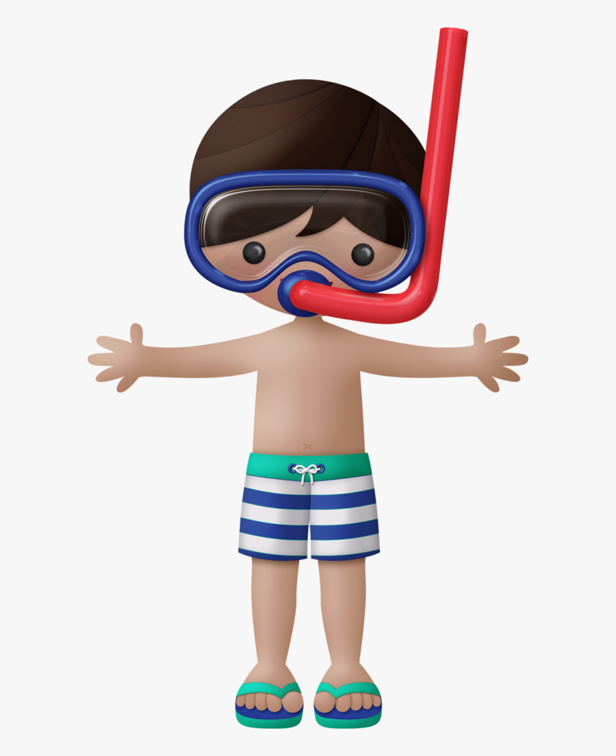 Transparent Nude Clipart - Menino Fundo Do Mar Png, Transparent Clipart