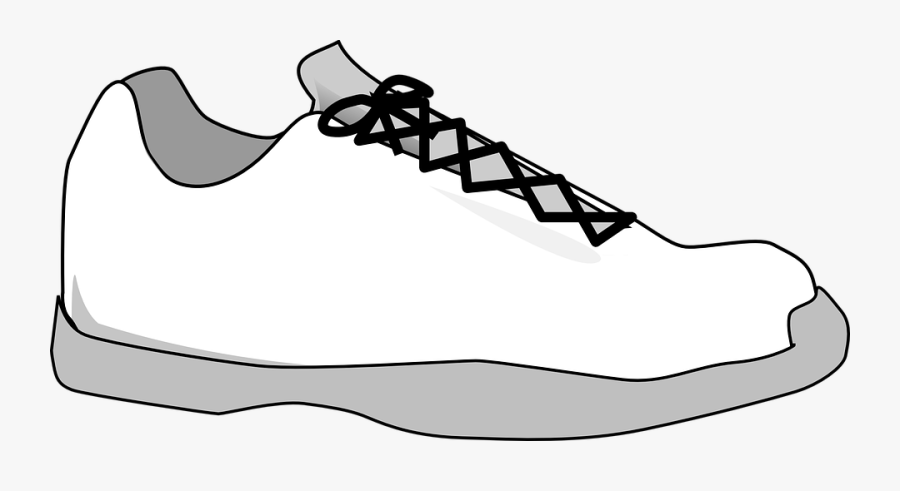 Transparent Running Shoe Print Clipart - Outline Of A Trainer, Transparent Clipart