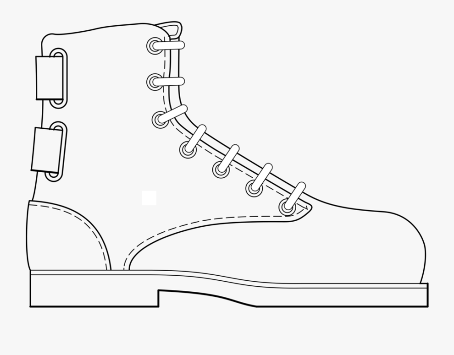 Line Art,angle,area - Draw A Cartoon Boot, Transparent Clipart