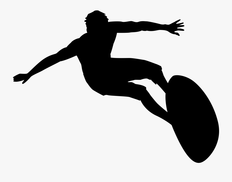 Movement Clipart Athlete - Transparent Background Surfer Clip Art, Transparent Clipart