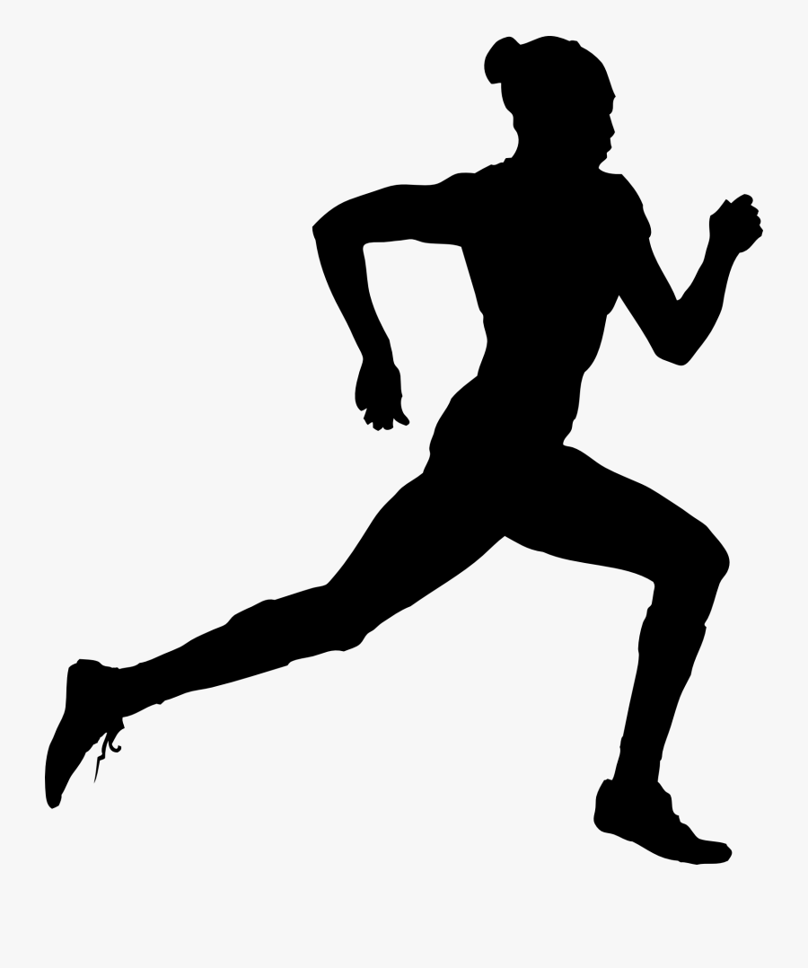 Art - Track And Field Silhouette, Transparent Clipart