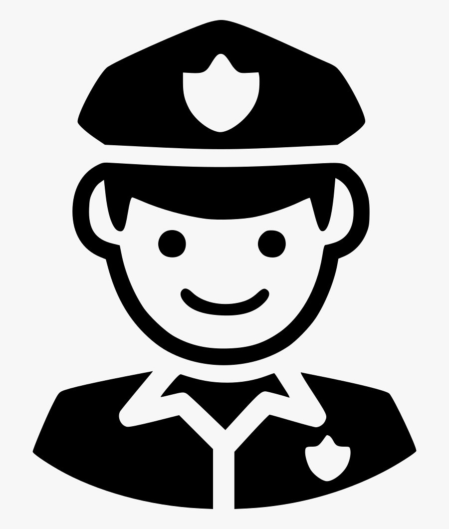 Transparent Cop Png - Security Guard Clipart Black And White, Transparent Clipart