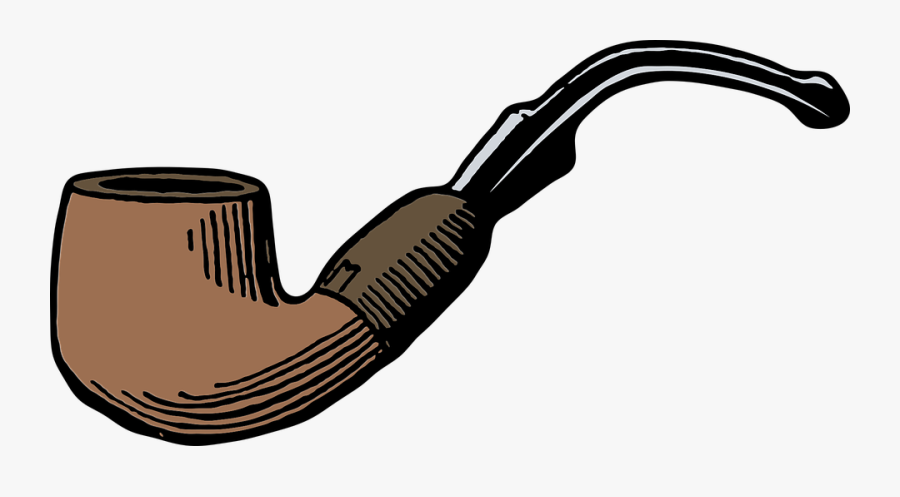 Tobacco Pipe,clip Art,smoking Accessory - Sherlock Holmes Pipe Transparent, Transparent Clipart