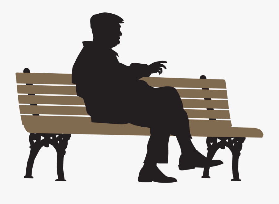 Sitting Silhouette Royalty-free Clip Art - People Sitting On A Bench Clipart, Transparent Clipart