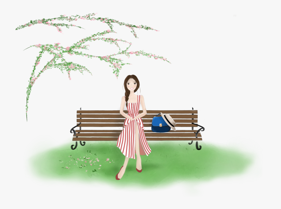 Transparent Park Bench Clipart - Bench, Transparent Clipart