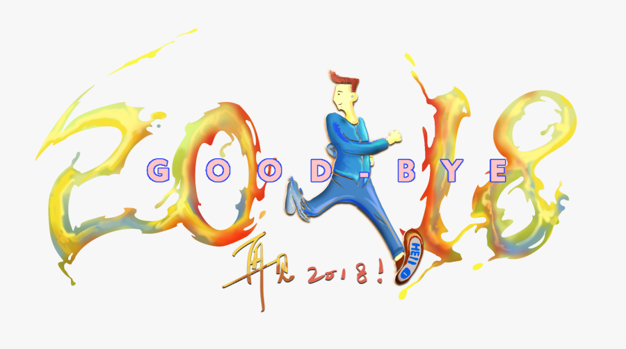 Original 2018 Goodbye Scene Farewell 2018 Image - Cartoon, Transparent Clipart
