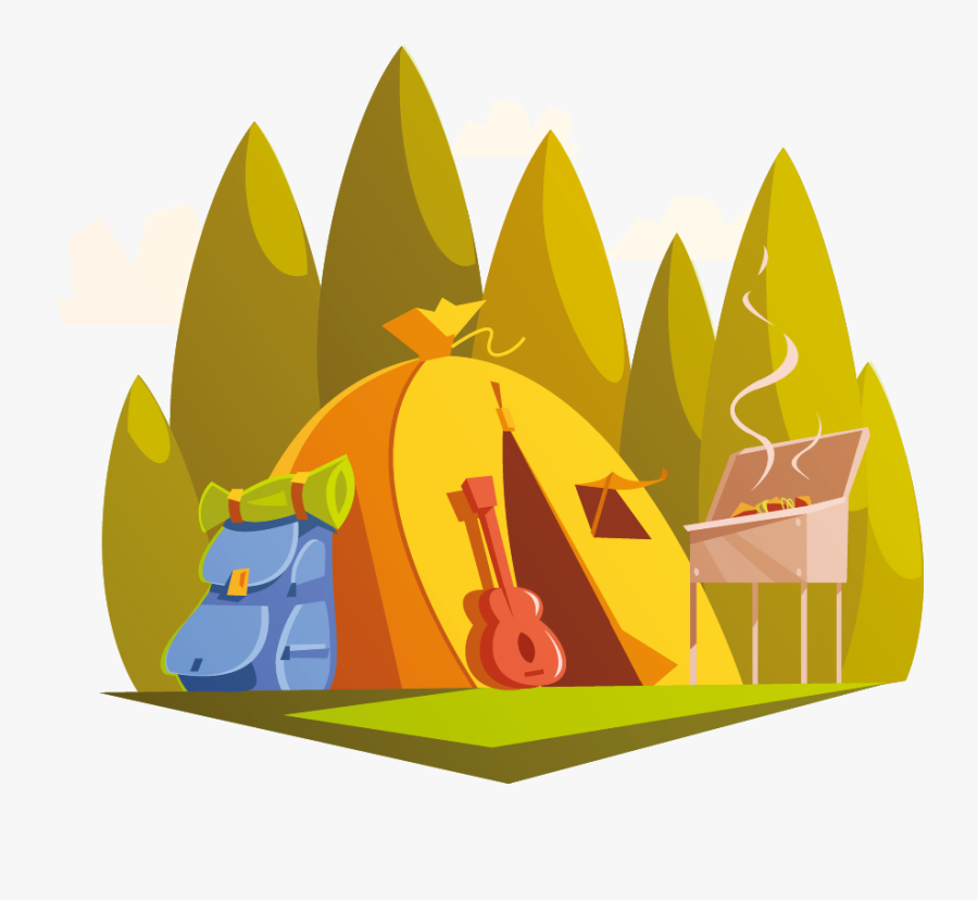 Transparent Hiking Clipart - Camping Cartoon, Transparent Clipart