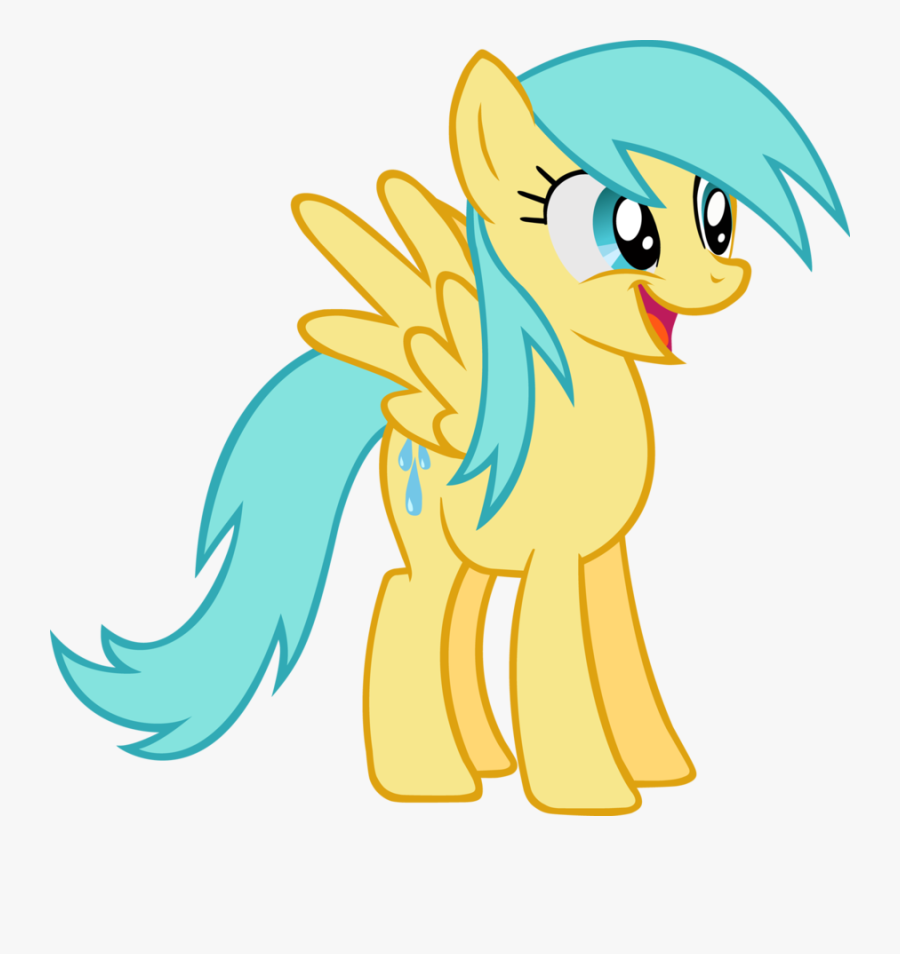 Raindrop Clipart Sky Rain - My Little Pony Rainbow Dash Drawing, Transparent Clipart