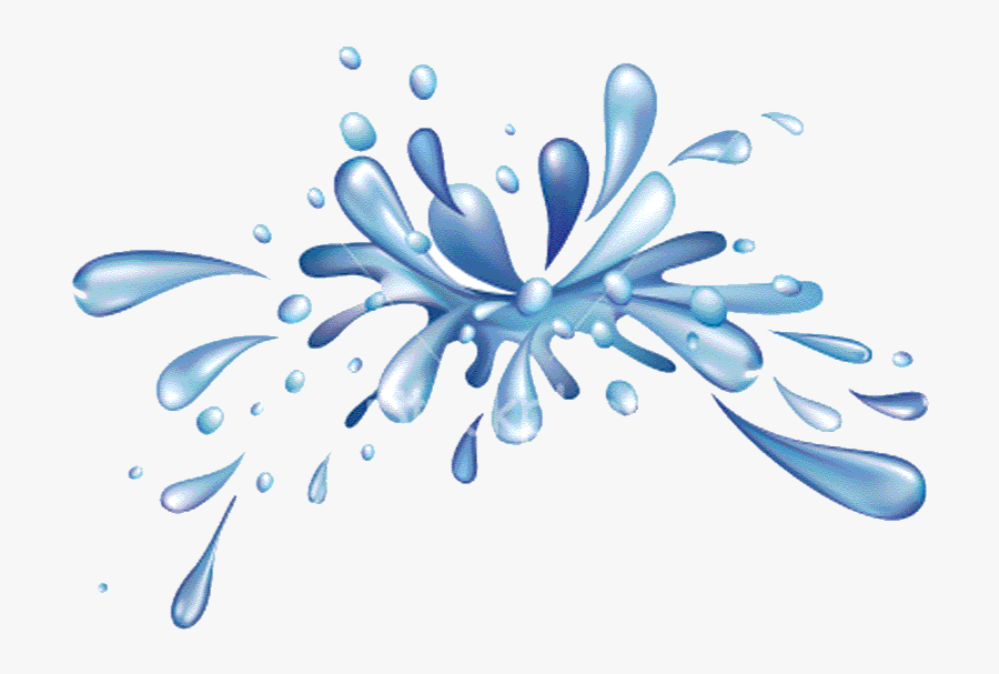 Raindrop Clipart Splashing - Water Splash Clipart Gif, Transparent Clipart