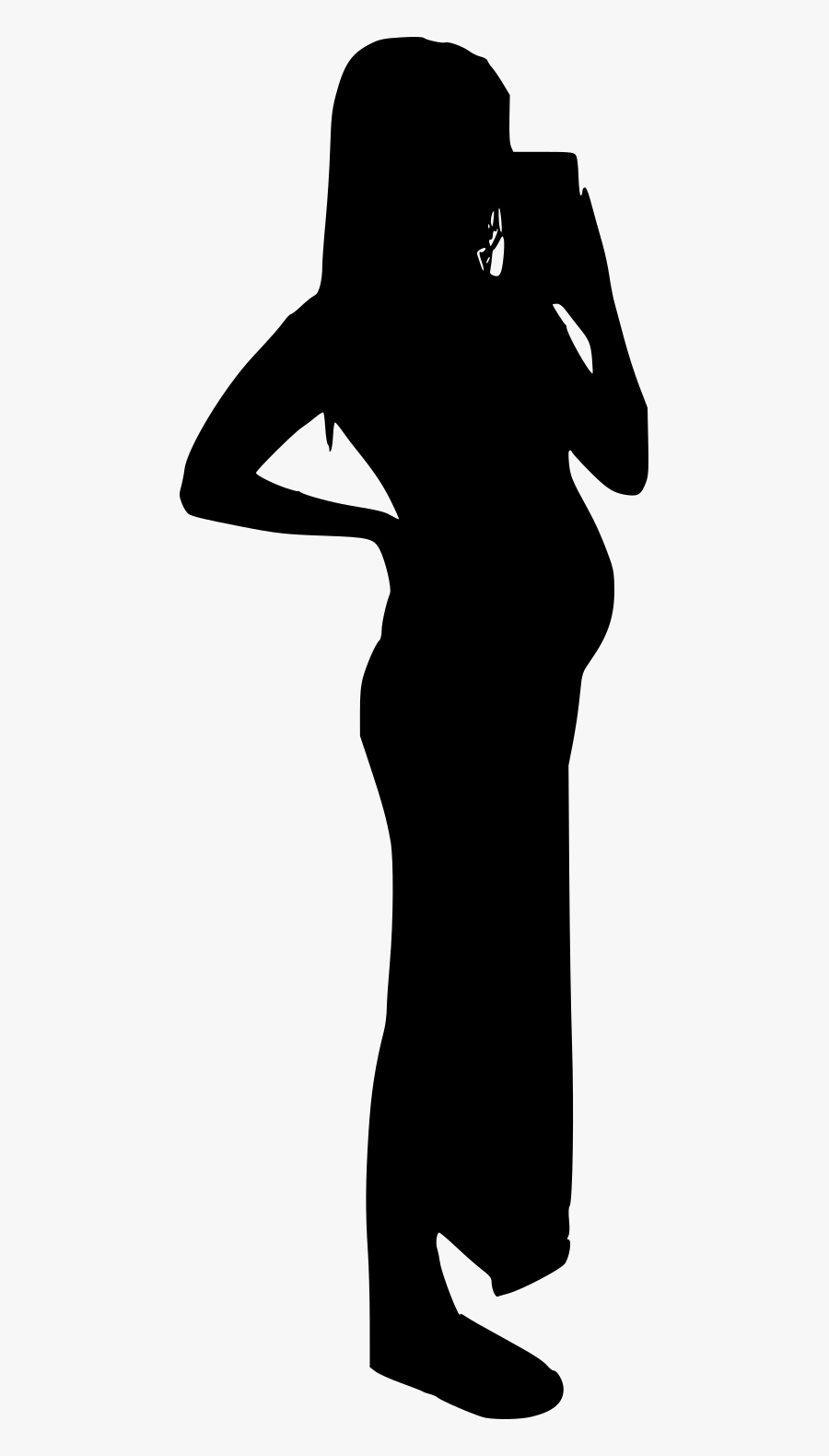 Pregnant Woman Silhouette Clipart - Silhouette Pregnant Transparent, Transparent Clipart