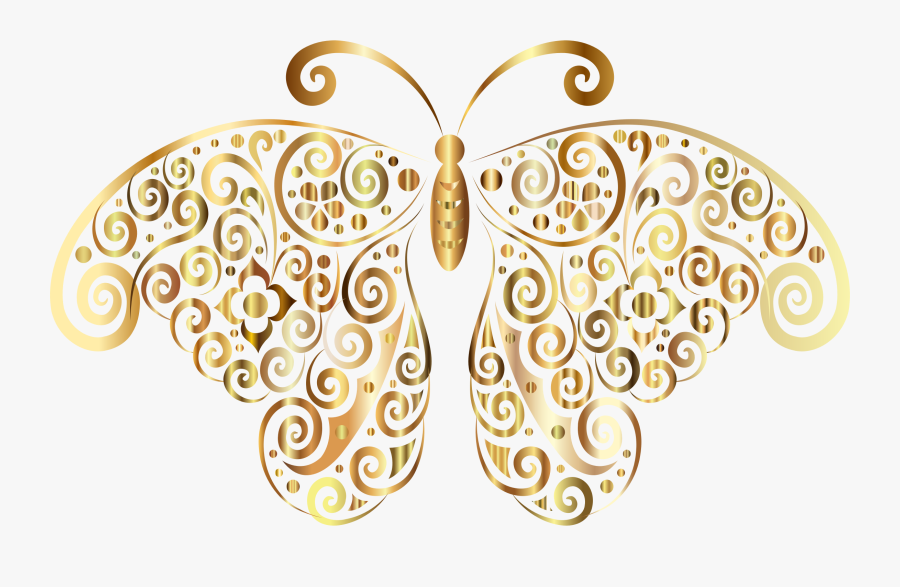 Snowflake Flourish Clipart - Moth, Transparent Clipart