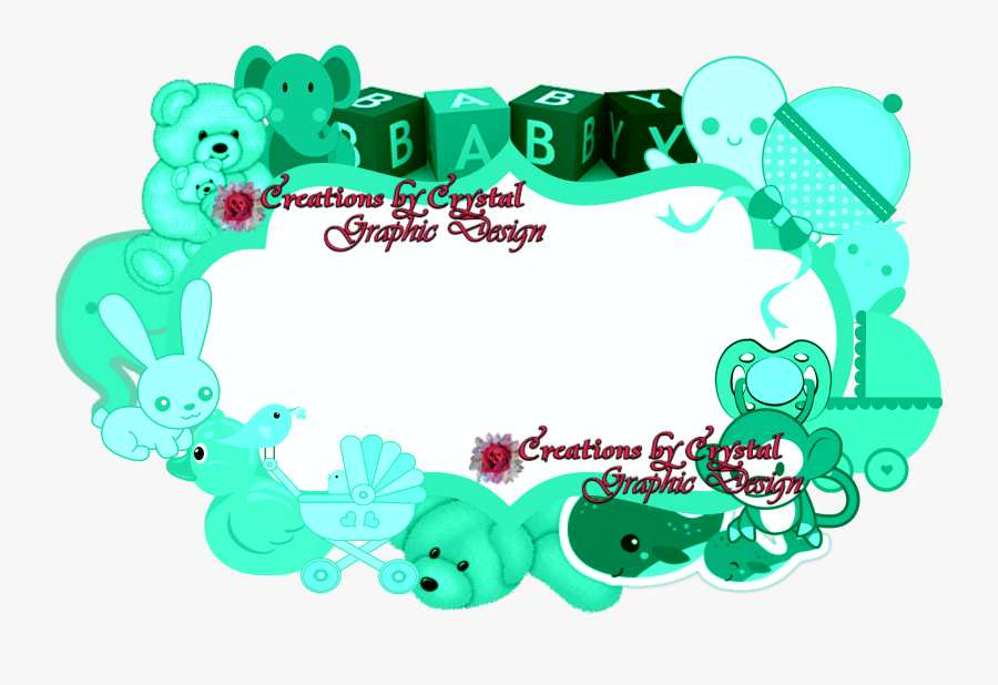 Cbycgraphicdesign Custom Borders Baby Birth Announcements, - Borders For Baby Announcement, Transparent Clipart