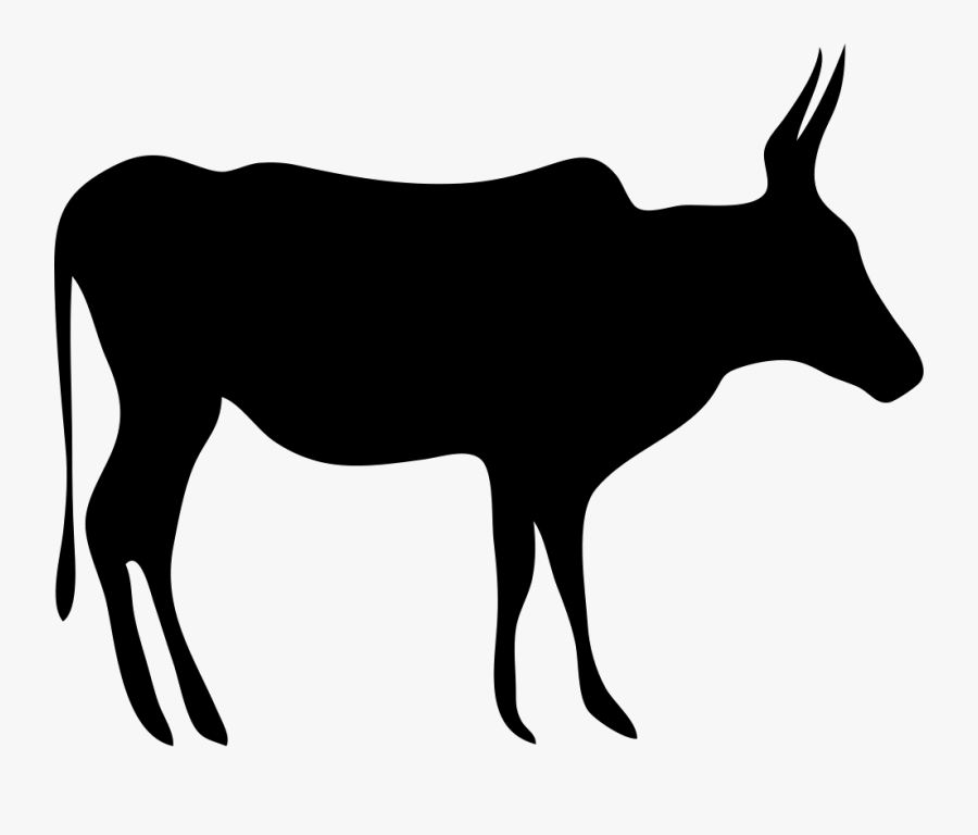 Texas Longhorn English Longhorn Beef Cattle Drawing - Large Cow Silhouette, Transparent Clipart