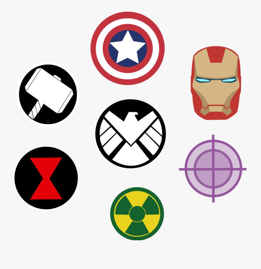 Thor Clipart - Avengers Symbols Png, Transparent Clipart