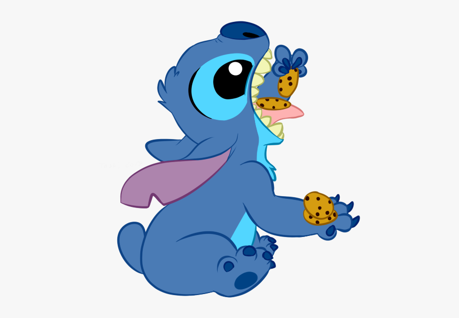Biscuits Art Eating Stitch Fish Png Download Free - Stitch Png, Transparent Clipart