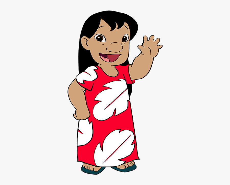 How To Draw Lilo From Lilo And Stitch - Easy Lilo And Stitch Drawing ...