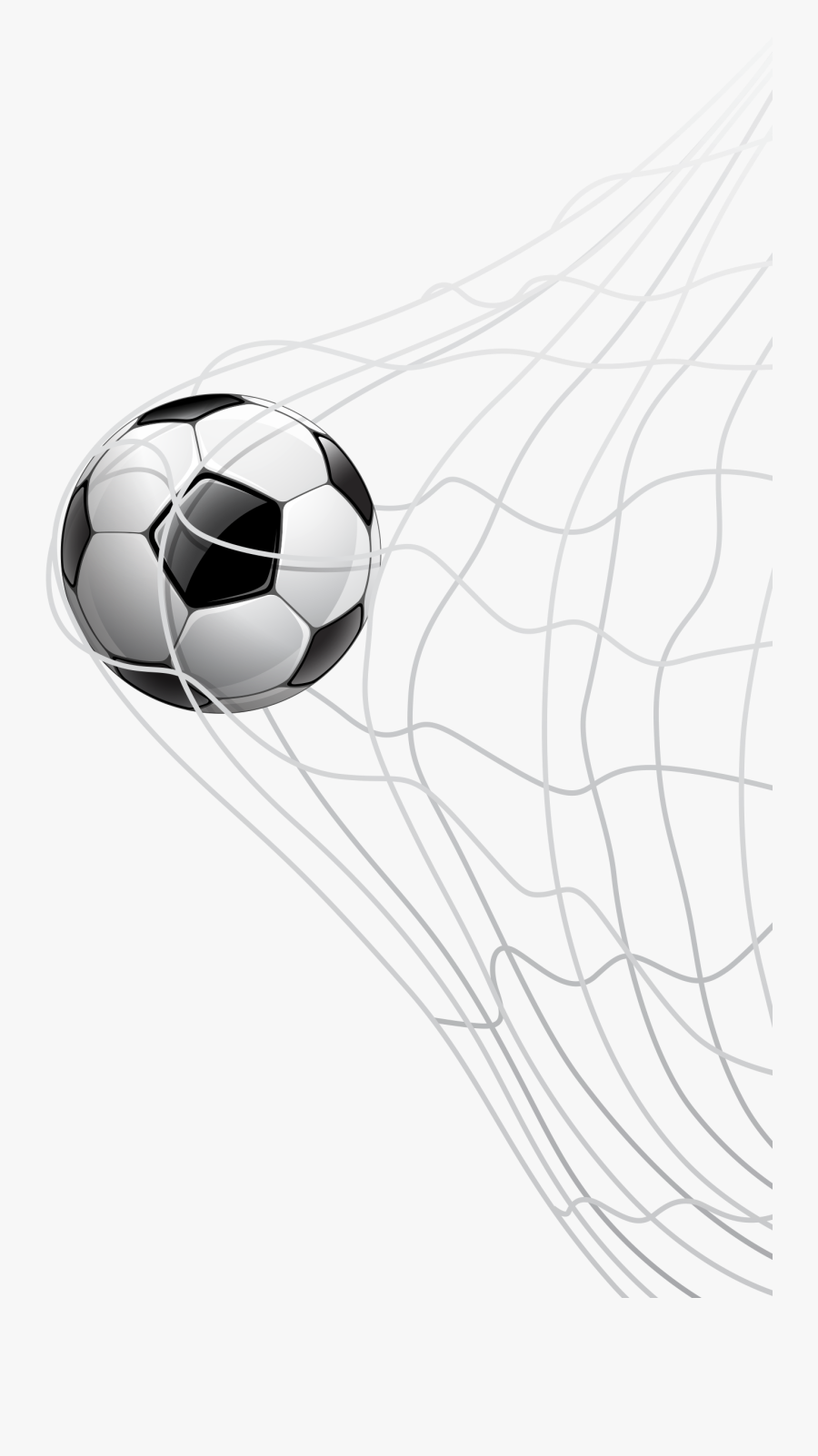 Soccer Ball And Goal Png - Net, Transparent Clipart