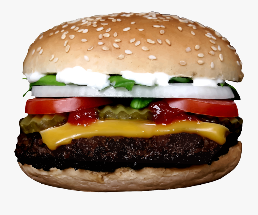Veggie Burger Clipart Mcdonalds Burger - Transparent Big Mac Mcdonalds Hamburger, Transparent Clipart