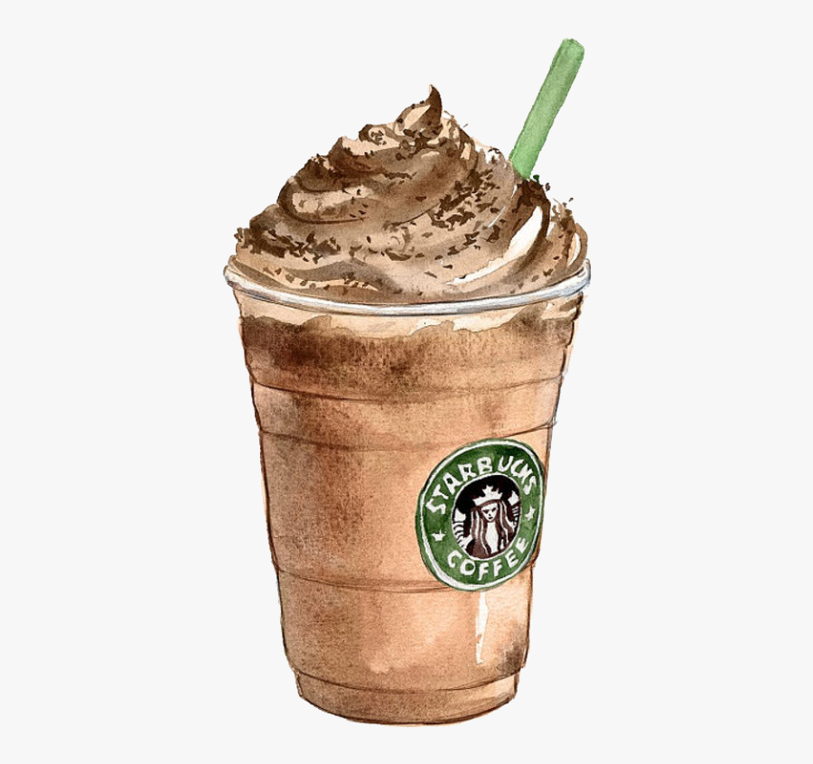 Drawn Starbucks Cold Coffee - Starbucks Drawing Png , Free Transparent