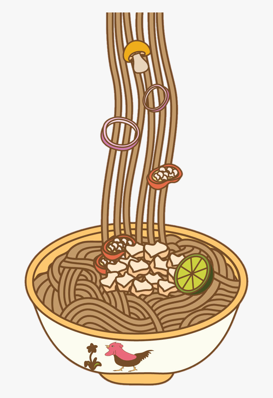 #cute #noodles #slurp #food - Cartoon Cute Noodles Transparent, Transparent Clipart