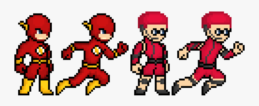 The Flash Pixel Art Collection - Pixel Art The Flash, Transparent Clipart