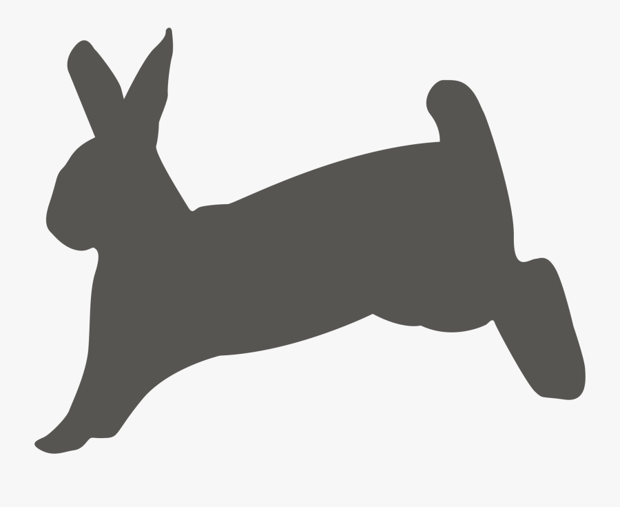 Silhouette,rabits And Hares,paw - Rabbit Hopping Clip Art, Transparent Clipart