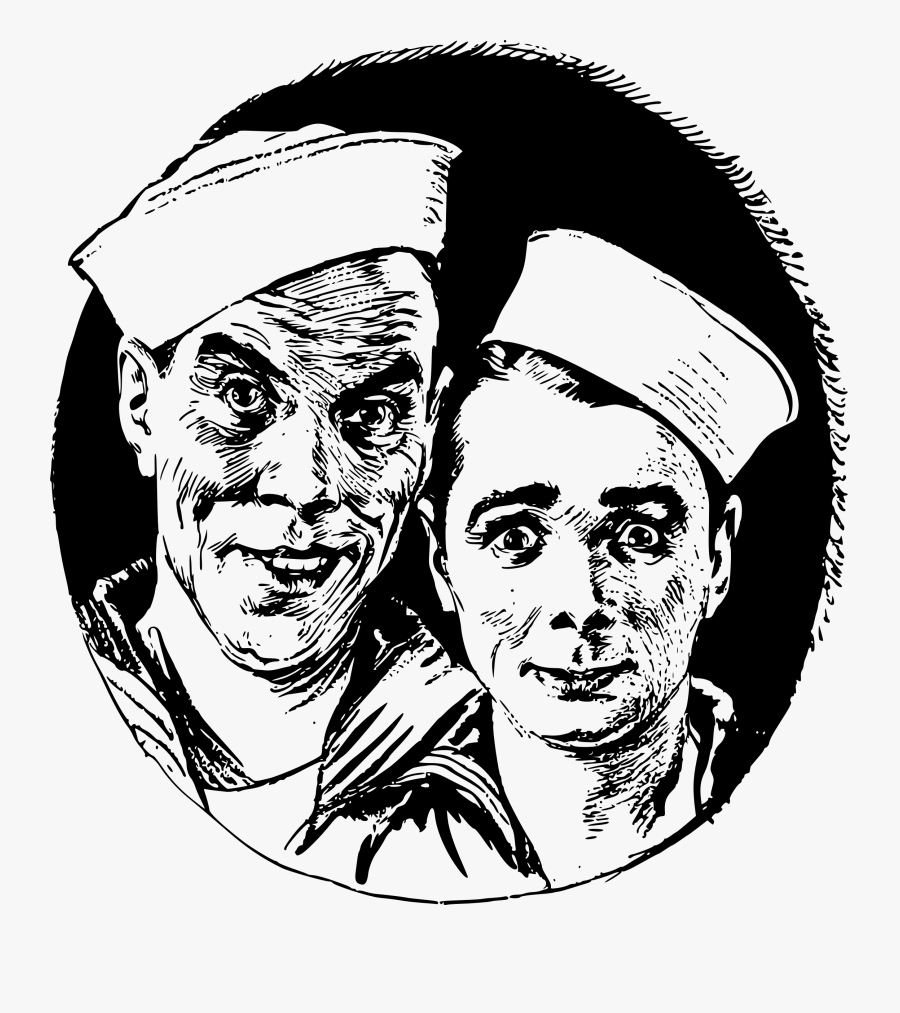 Sailor Clipart Face - All At Sea (1929), Transparent Clipart