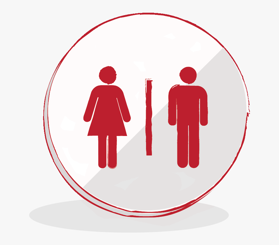 Men And Women Stick Figures Clipart , Png Download - Male Female Percentage, Transparent Clipart