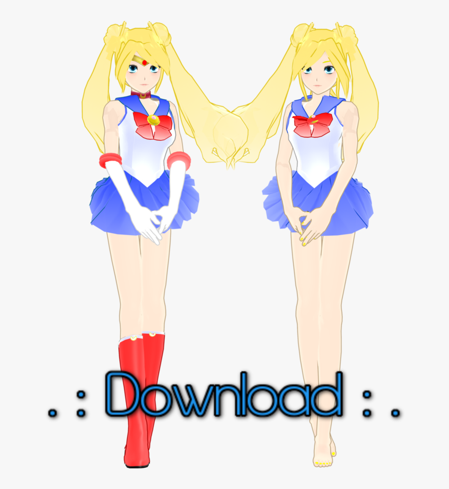 [mmd] Sailor Moon/usagi Tsukino Download By Sailorconfessions - Mmd Sailor Moon Dl, Transparent Clipart