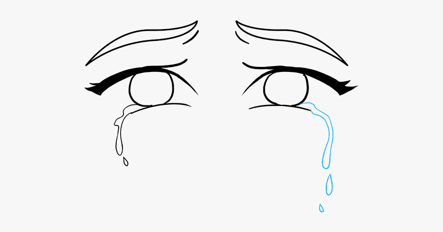 Clip Art How To Draw A Tear Drop - Tears Transparent, Transparent Clipart