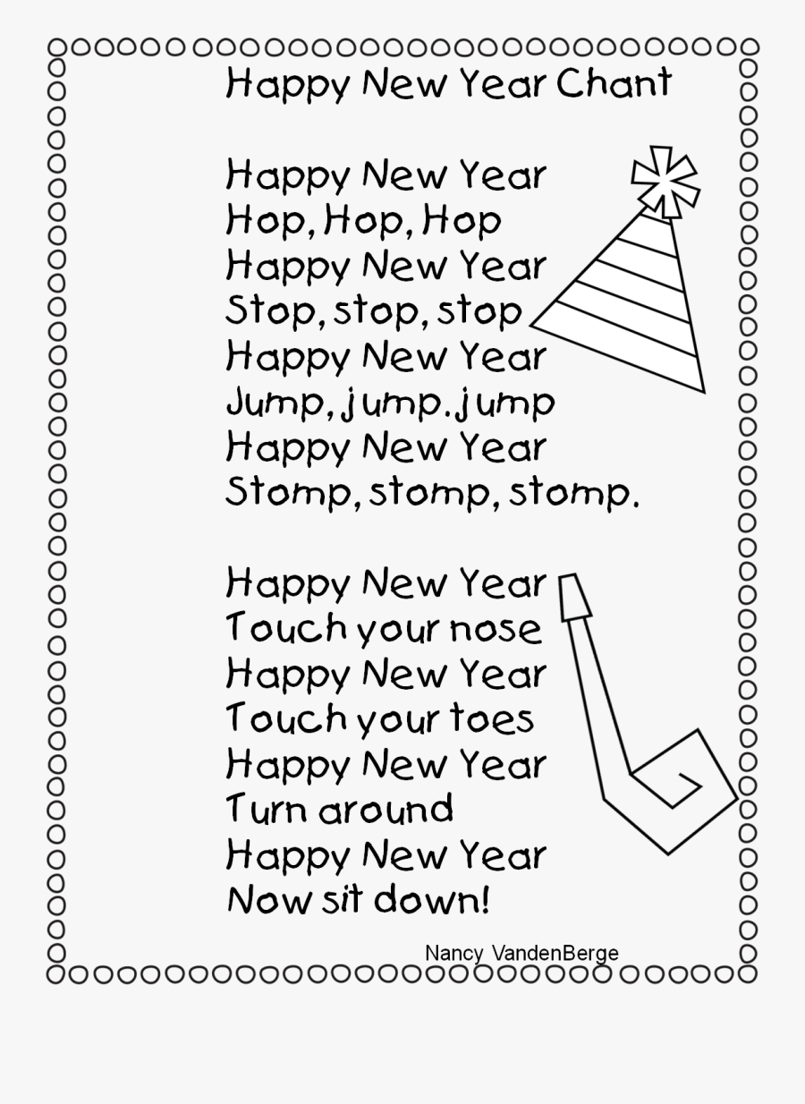 Jump Clipart New Years Eve - New Year Song For Kids, Transparent Clipart