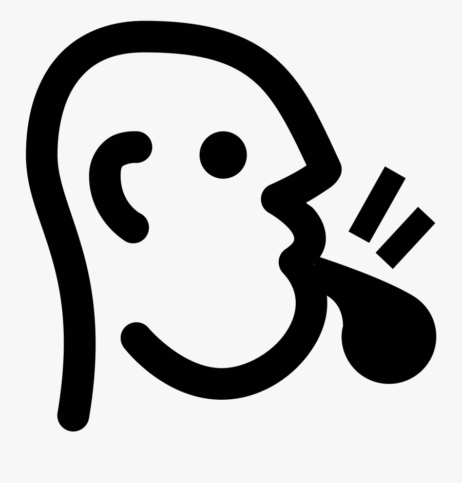 This Is An Image Of The Profile Of A Human Head Facing - Whistling Icon Png, Transparent Clipart