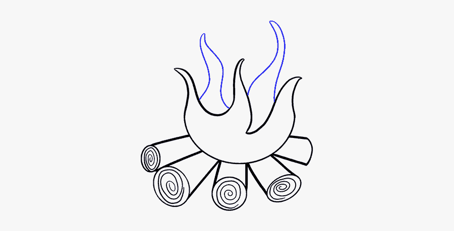 How To Draw Fire - Drawing, Transparent Clipart