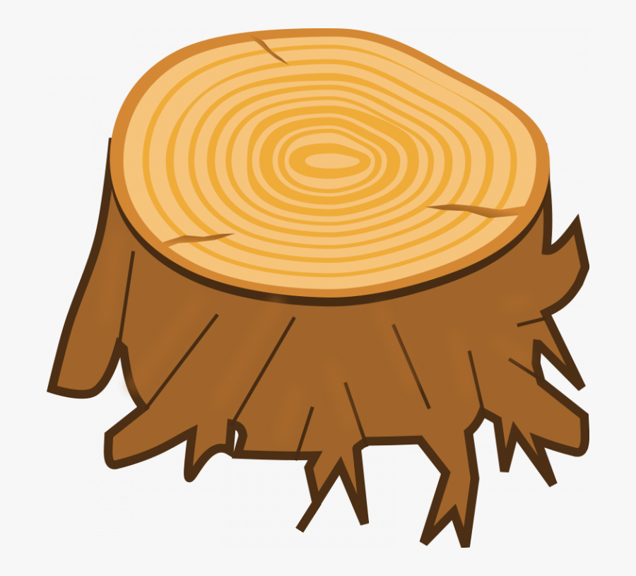 Wood Free Tree Stump - Tree Trunk Clipart, Transparent Clipart