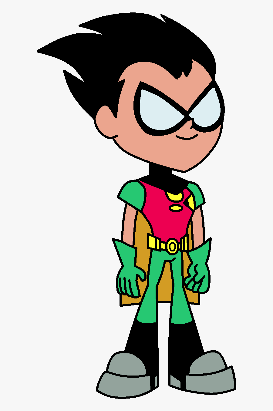 Robin - Draw Robin From Teen Titans Go, Transparent Clipart