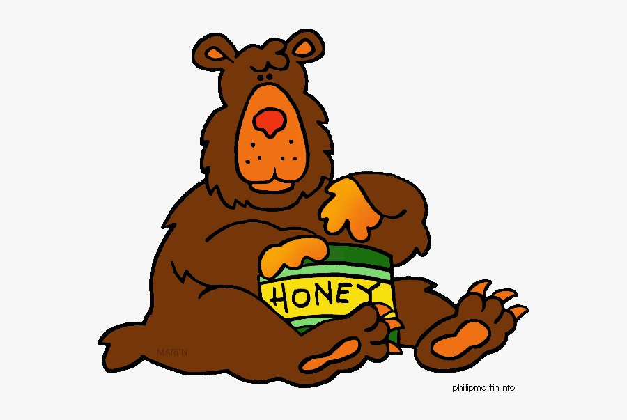 Food Clip Art By Phillip Martin, Honey - Animals Waking Up From ...