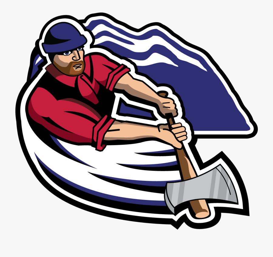 Lumberjack Clipart Drawing - Lumberjacks Baseball Logo, Transparent Clipart