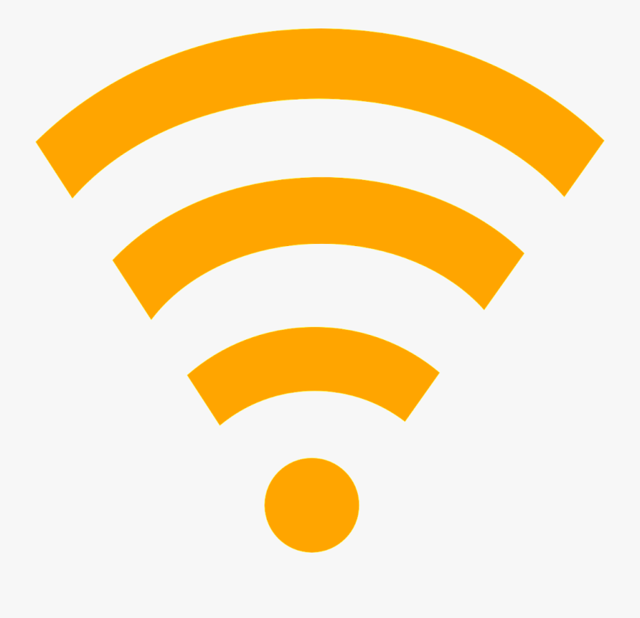 Logo Wifi Png Orange, Transparent Clipart