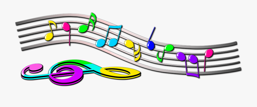 Note, Scores, Treble Clef, Melody, Music, Clip Art - Colorful Music Notes Symbols, Transparent Clipart