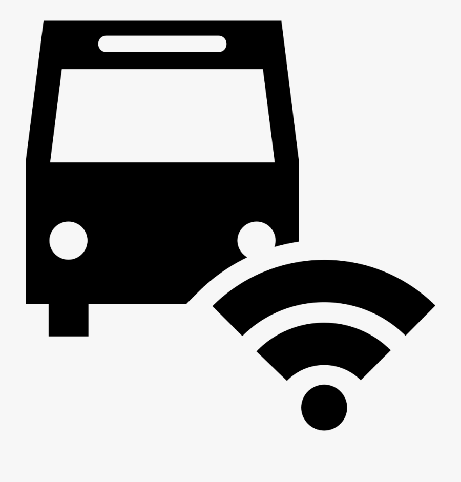 Transparent Wireless Signal Clipart - Bus Wifi Icon Png, Transparent Clipart