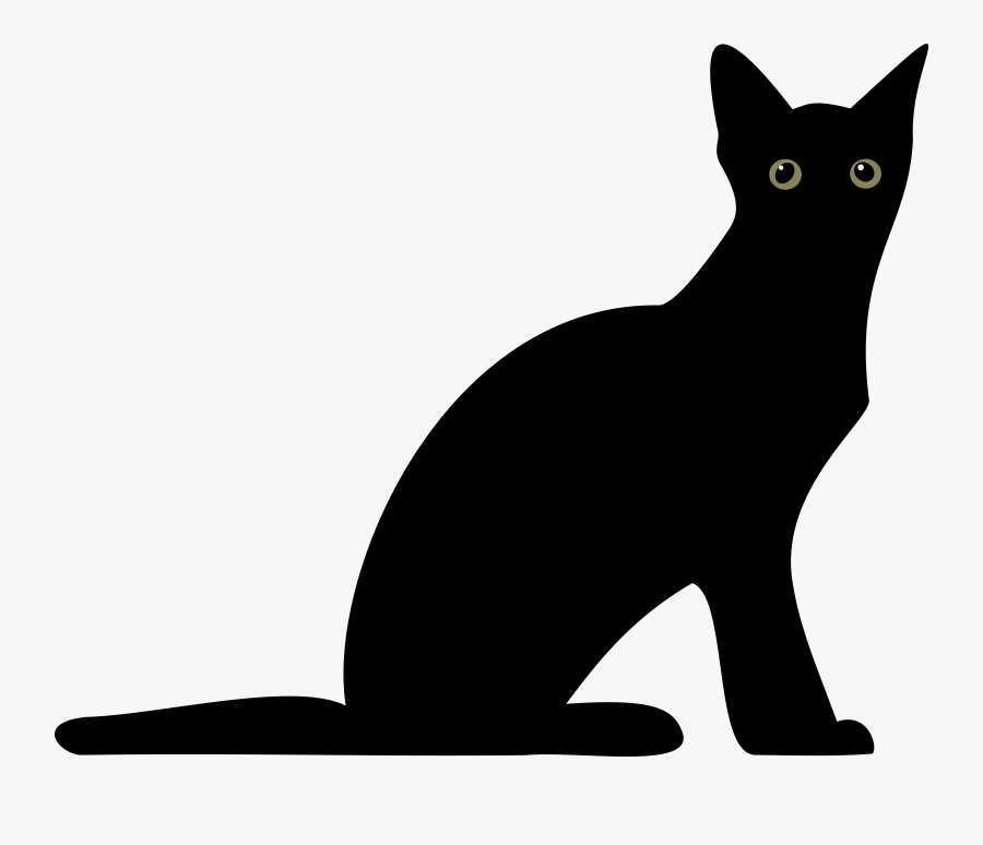Black Cat Silhouette Png Transparent Png , Png Download - Silhouette, Transparent Clipart