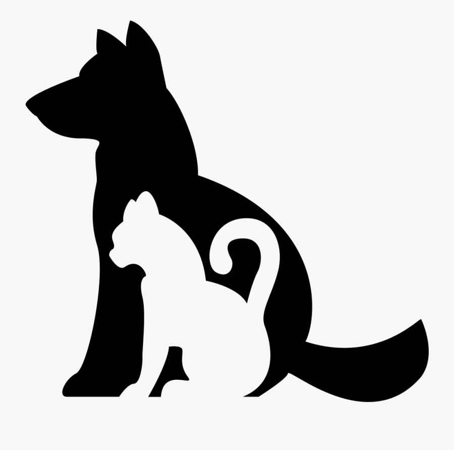 Dog And Cat Silhouette Clip Art Free At Getdrawings - Perro Y Gato Silueta, Transparent Clipart