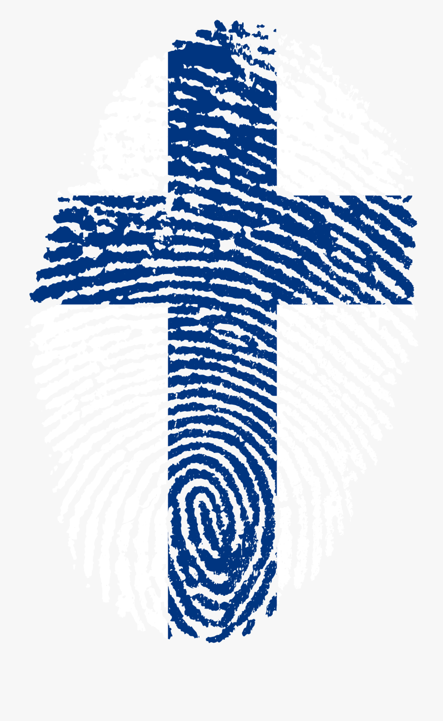 Finland Flag Fingerprint Country - Finland Flag Fingerprint, Transparent Clipart