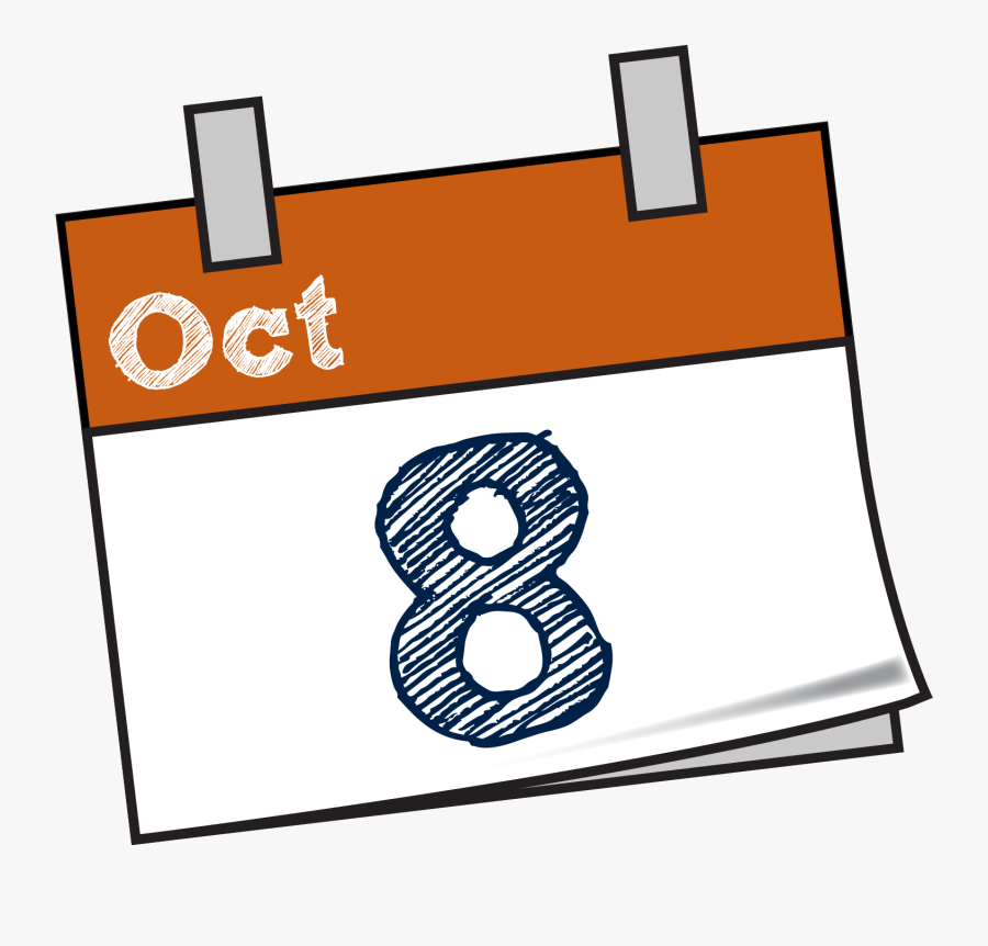 October Calendar Clip Art Calendar 8 Png , Free Transparent Clipart