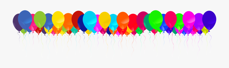 Free Balloons Border Download - Transparent Birthday Balloons Border Png, Transparent Clipart