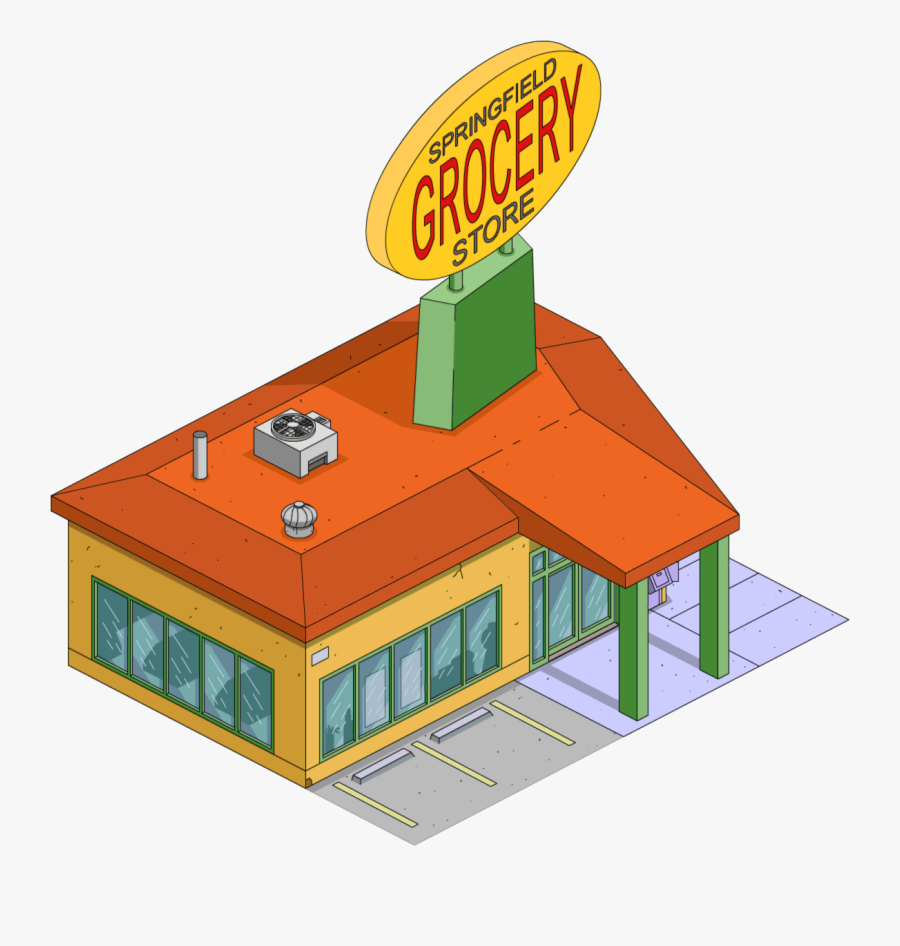 Picture Of Grocery Store Free Download Clip Art Free - Simpsons Grocery Store, Transparent Clipart