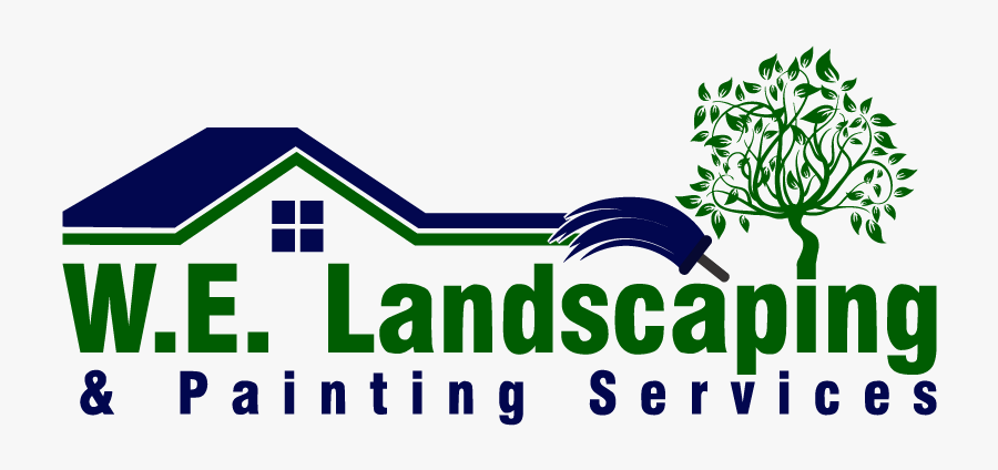 Landscaping And Painting - Painting And Landscaping Services Logo Design, Transparent Clipart