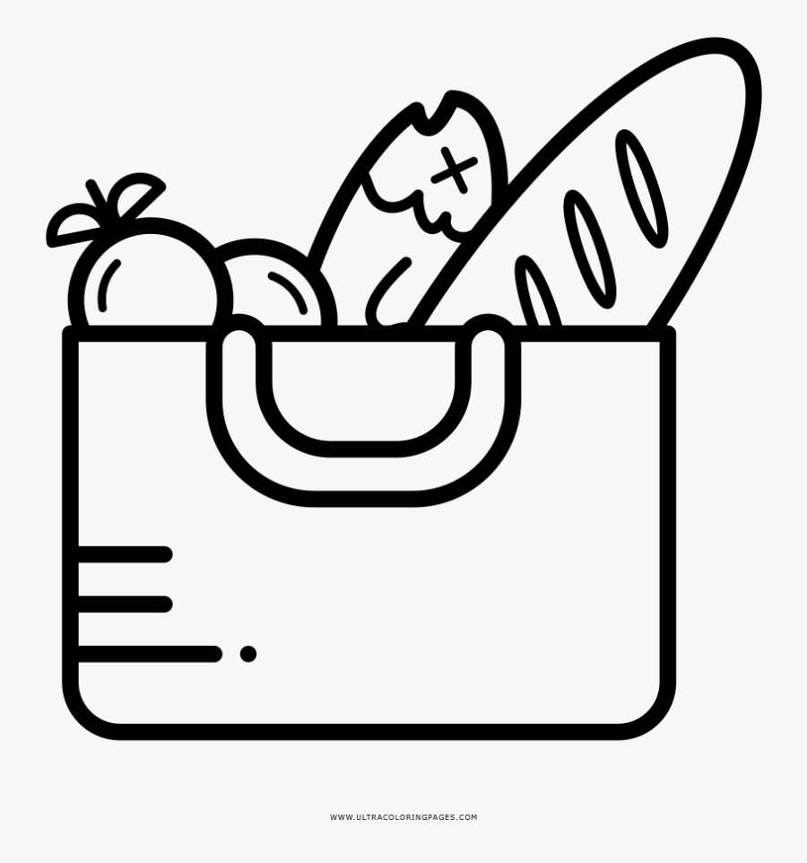 Transparent Clipart Ostern - Grocery Line Drawing, Transparent Clipart