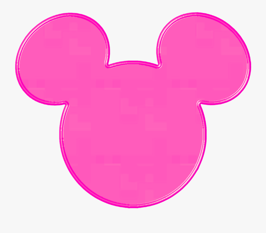 Minnie Mouse Head Pink, Transparent Clipart